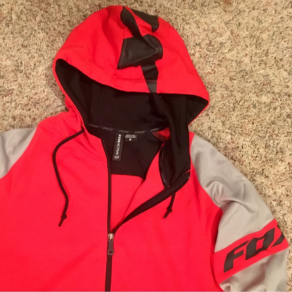 FOX RACING MENS ACTIVE ZIPUP HOODIE *RARE* - Picture 2 of 3